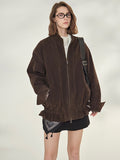 Retro Suede Brown Jacket_BDHL7738