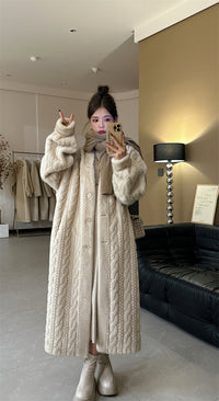 Winter twist cardigan coat_BDHL5353