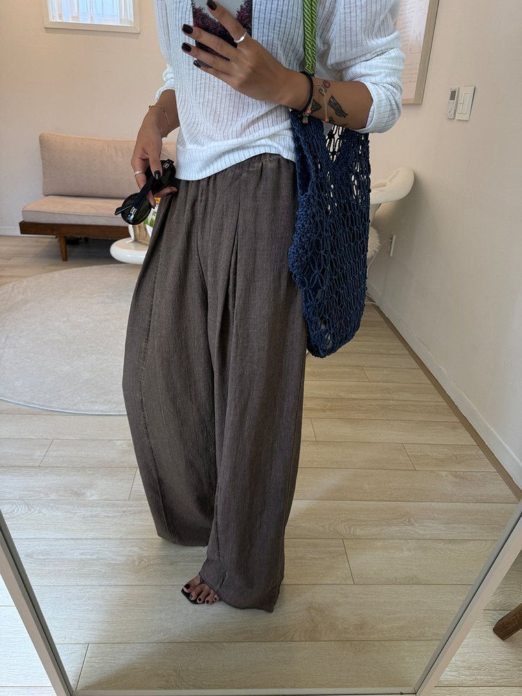 Lazy Thin Wide Leg Pants_BDHL6088