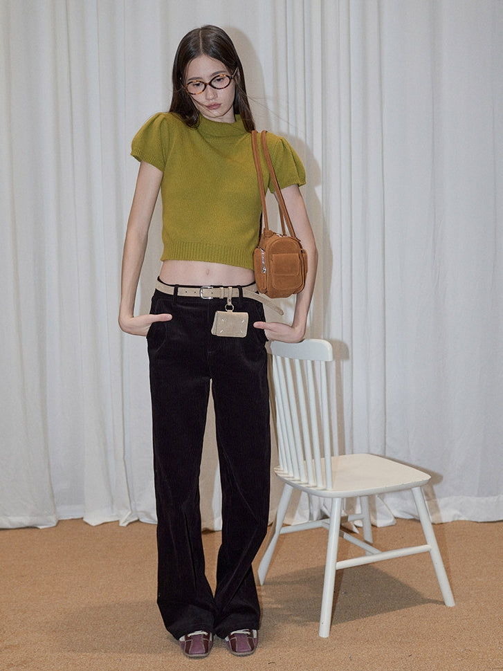 Bubble-Sleeve Turtleneck Knit_BDHL8159