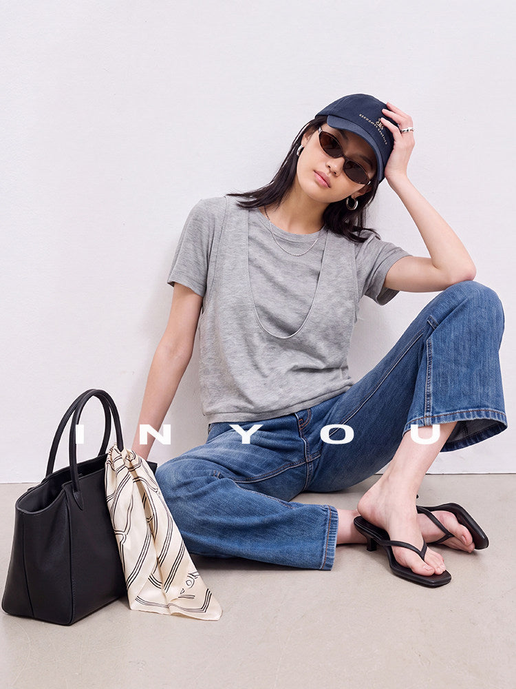 Layered Short-Sleeve Top Set_BDHL8392