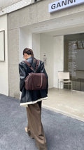 Retro Plant-Tanned Large Capacity 4WAY Backpack_BDHL8252