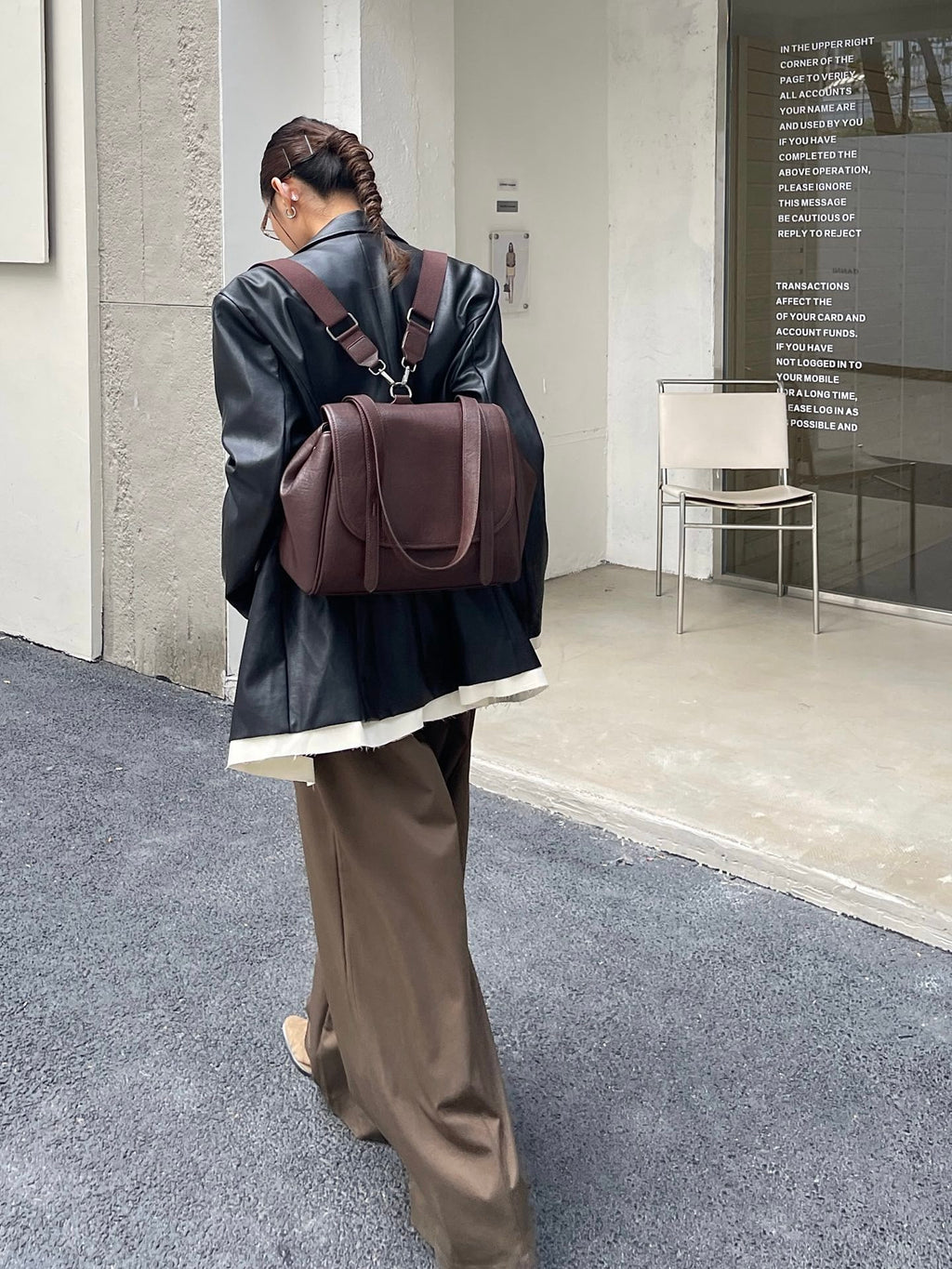 Retro Plant-Tanned Large Capacity 4WAY Backpack_BDHL8252
