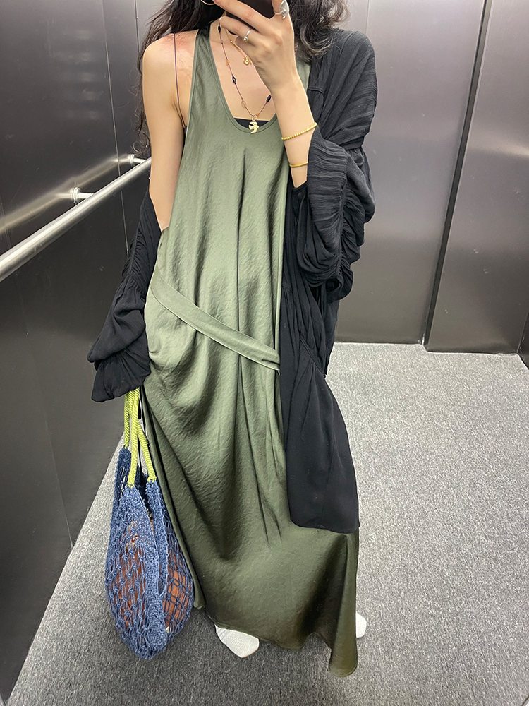 腰帶無袖洋裝_BDHL7656