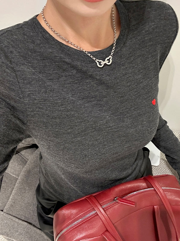 Slim-Fit Embroidered Knit T-Shirt_BDHL7847