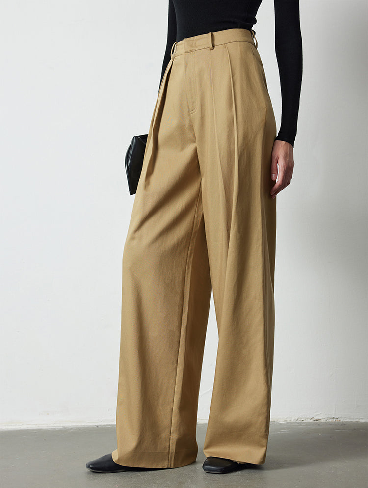 Draped Pressed Wide-Leg Pants_BDHL6392