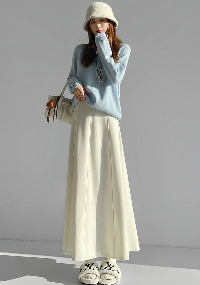 Slimming A-Line Maxi Skirt_BDHL8035