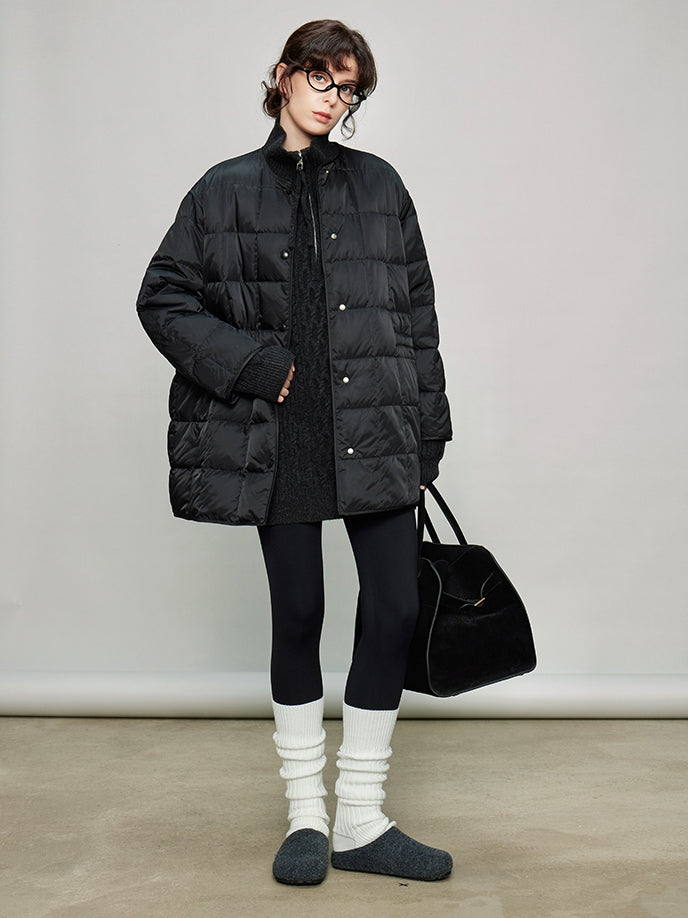 Stand Collar Half-Zip Tops_BDHL7936