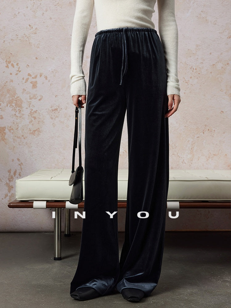 Velvet Straight Wide Leg Pants_BDHL6664