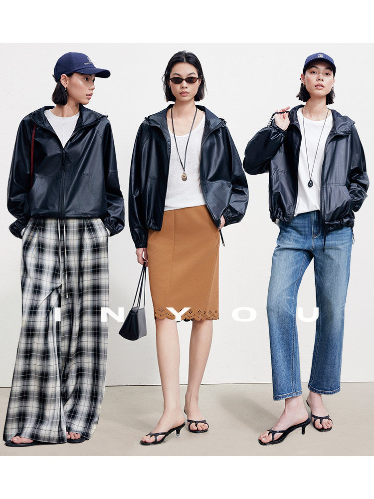 PU Hooded Jacket_BDHL8399