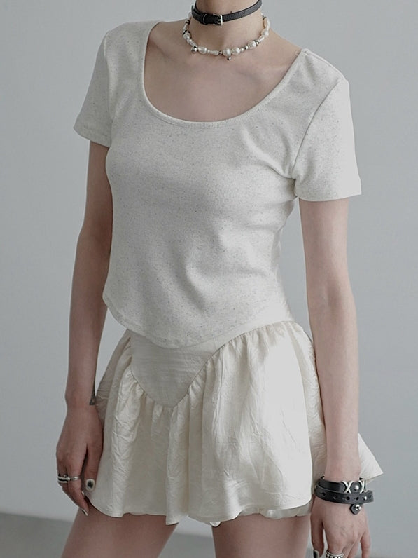 Double-Front Short-Sleeved T-Shirt_BDHL7589