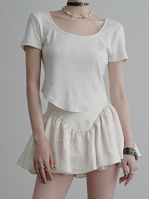 Double-Front Short-Sleeved T-Shirt_BDHL7589