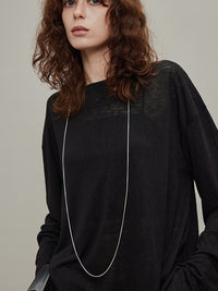 Loose Long-Sleeved Sheer Tops_BDHL6328