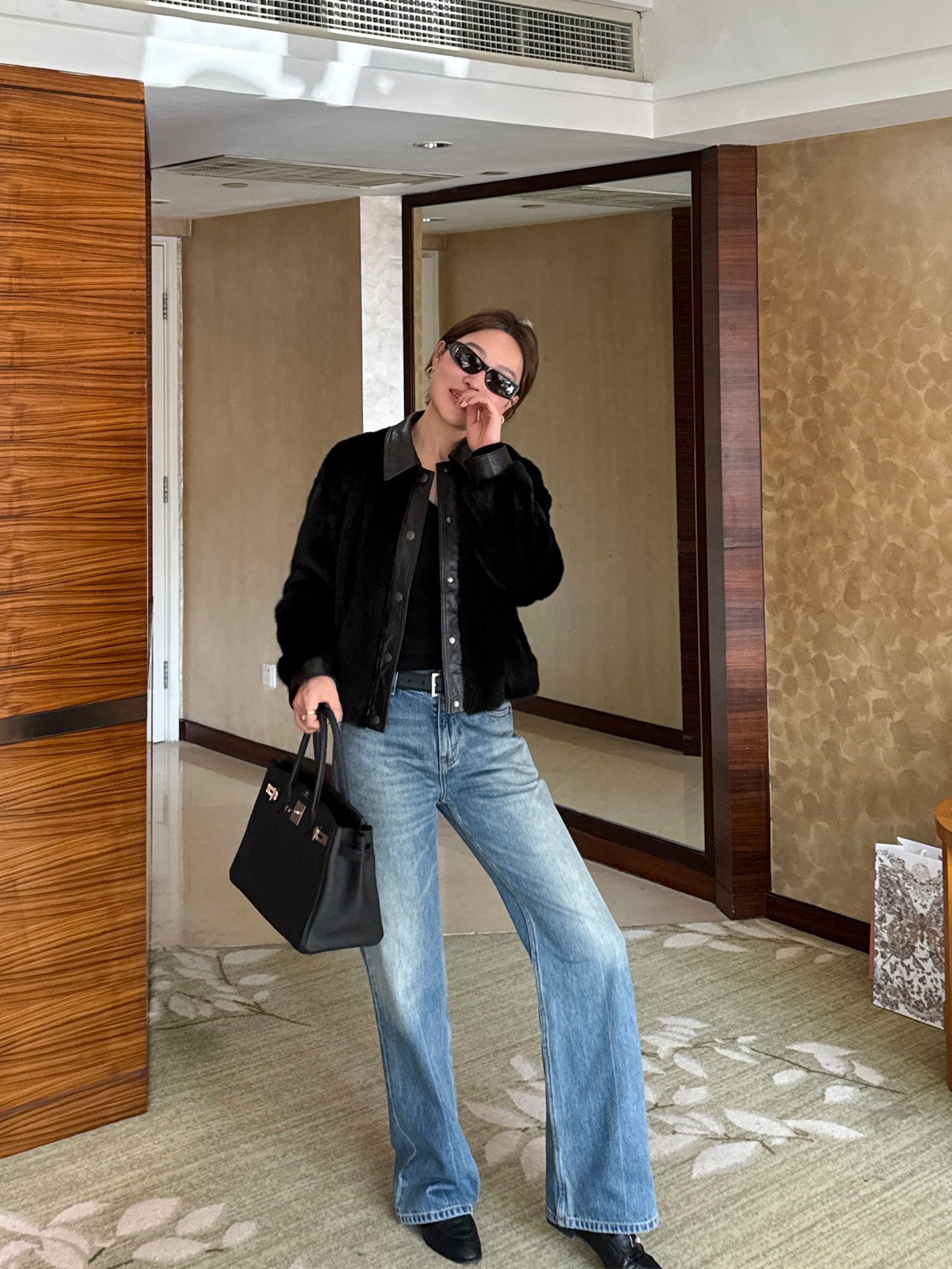 Wash-Finished Straight-Leg Denim Pants_BDHL8123