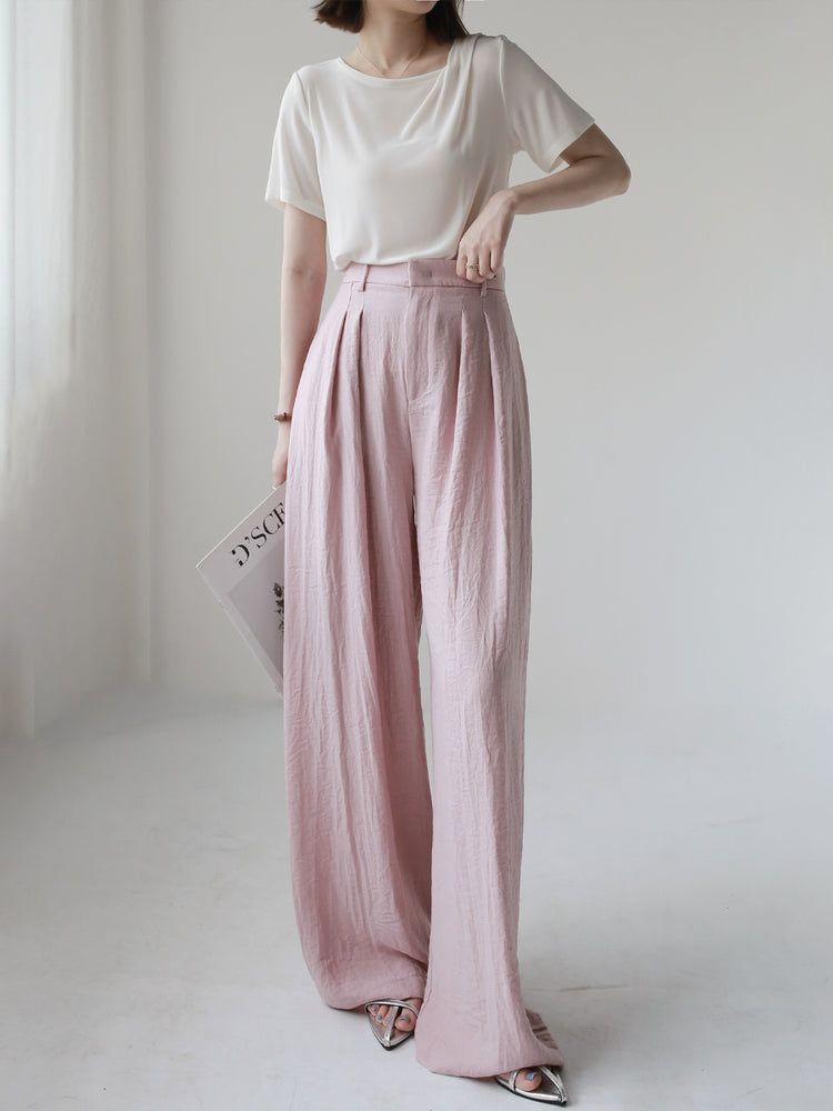 Pink Dyed Loose Wide Pants_BDHL6516