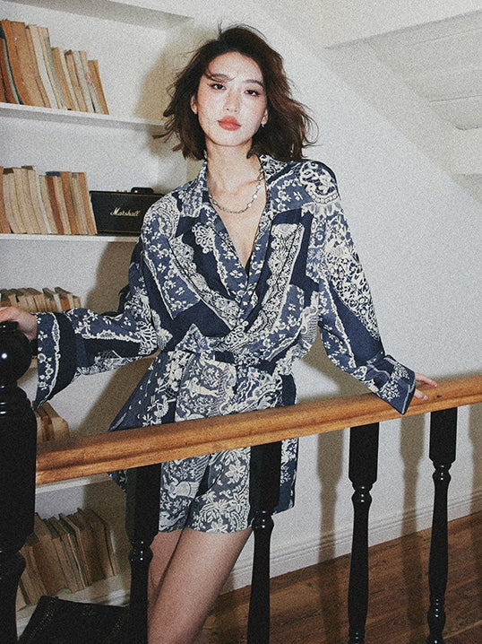 Loose-Fitting Shirt Jumpsuit Shorts_BDHL7538