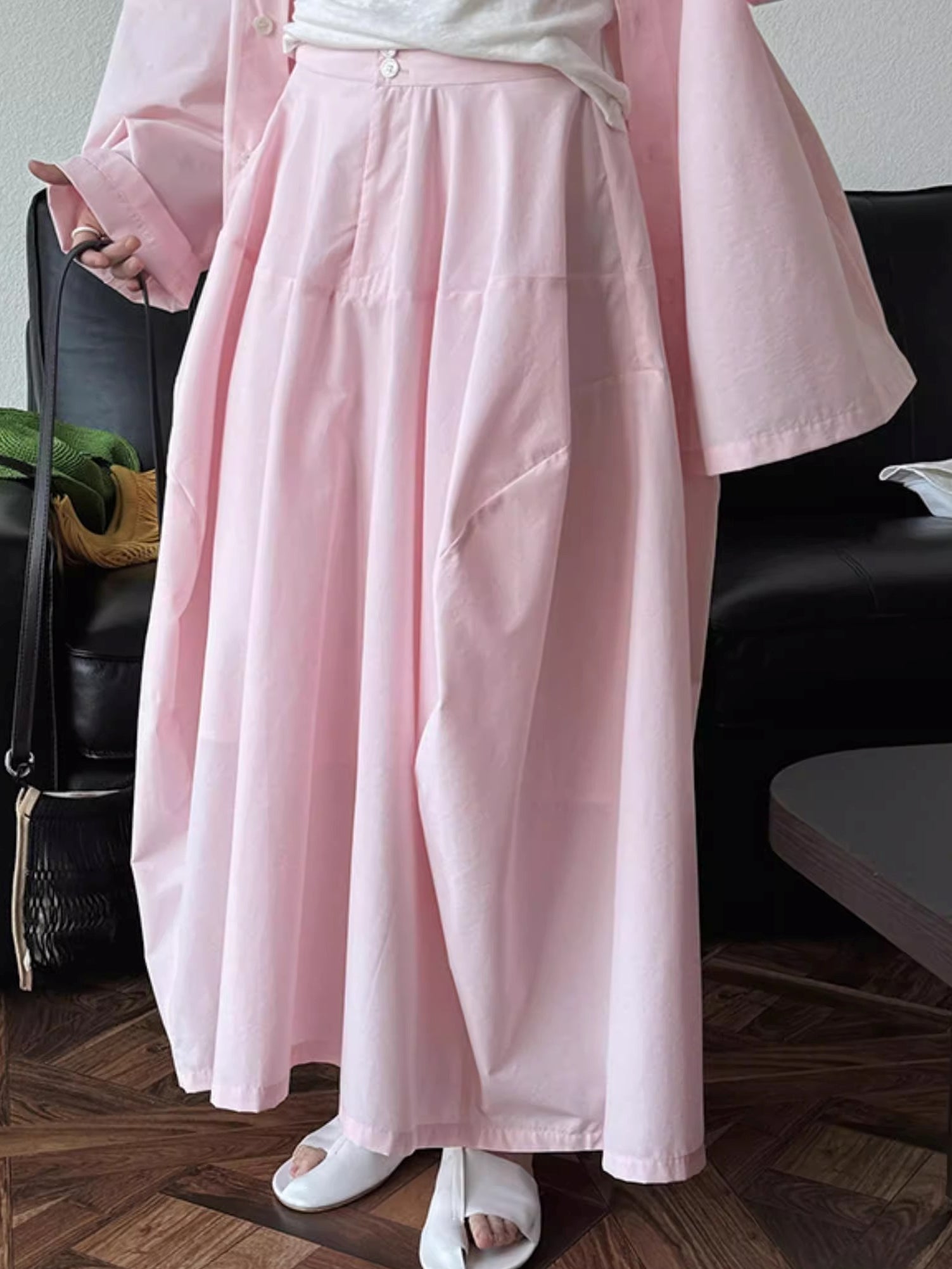 High-Waisted Long Skirt_BDHL7378