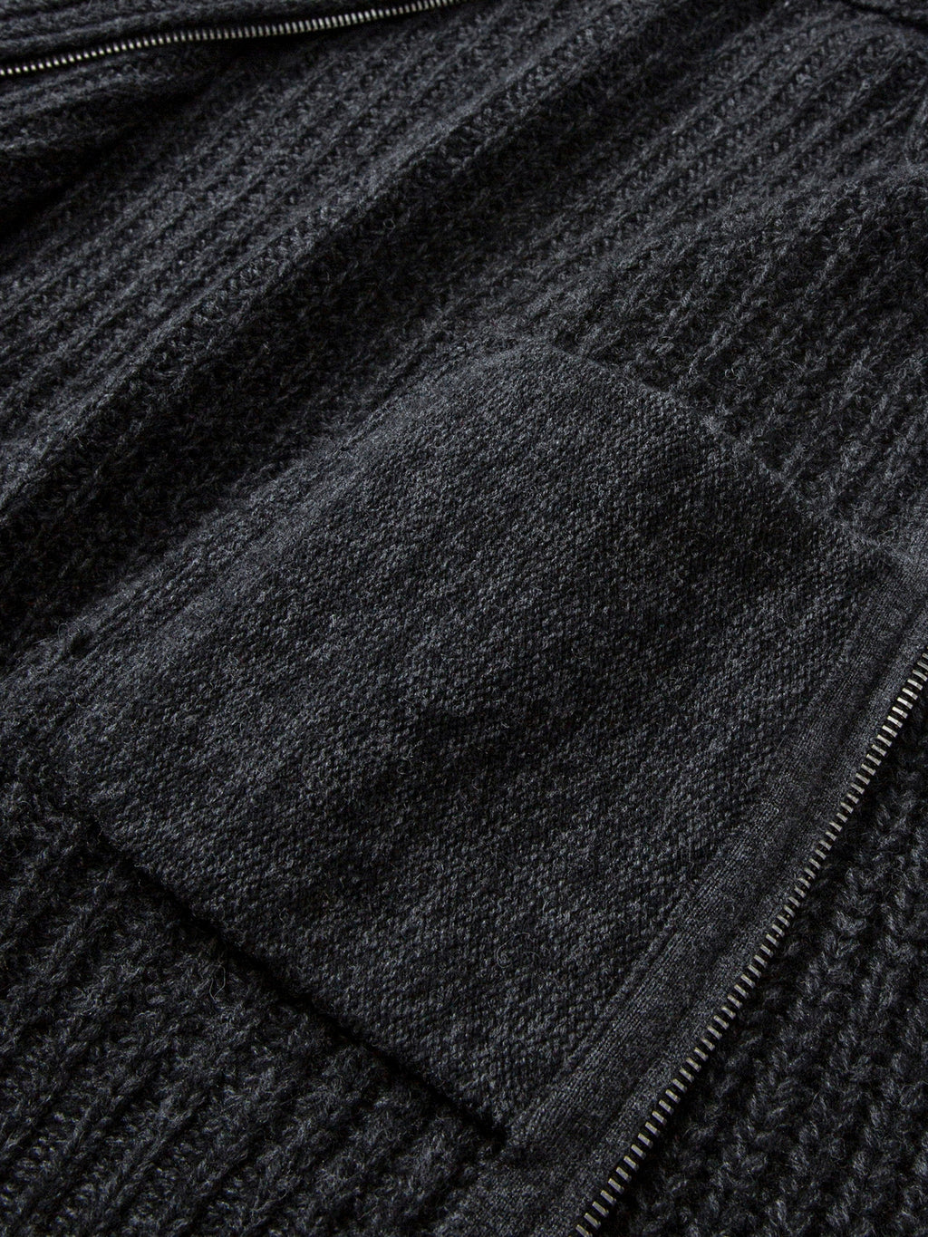 Thick Knitted Zip-Up Cardigan_BDHL8122