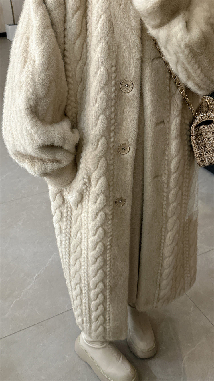 Winter twist cardigan coat_BDHL5353