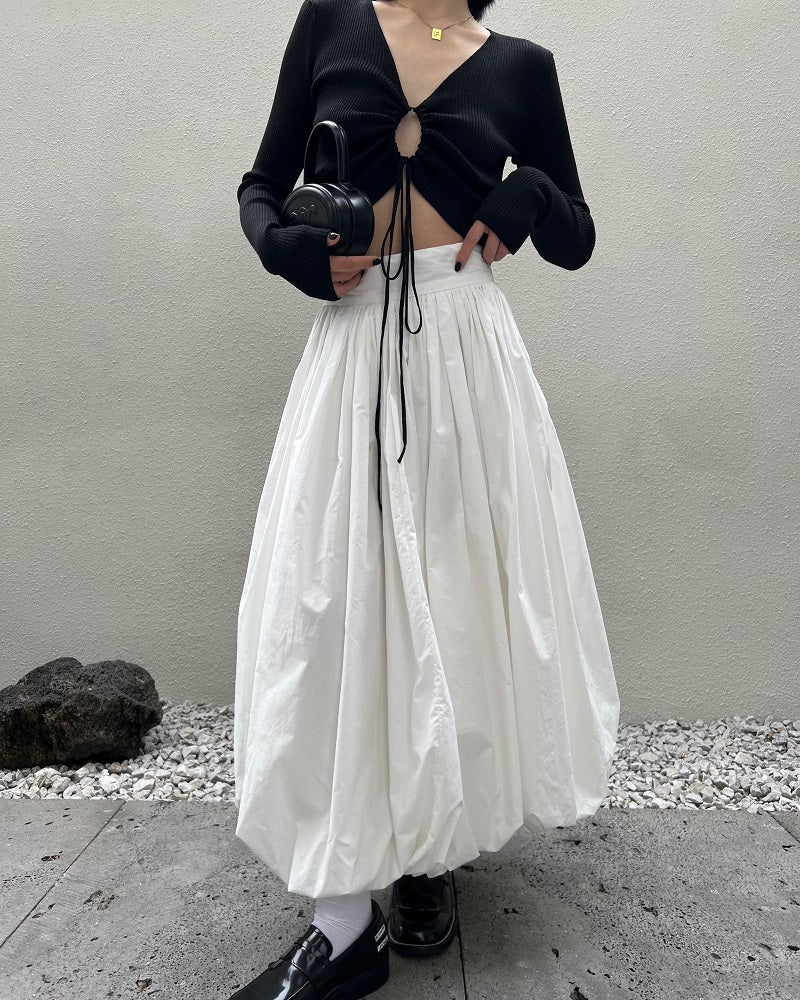 Gathered Balloon Skirt_BDHL4764 – HELROUS