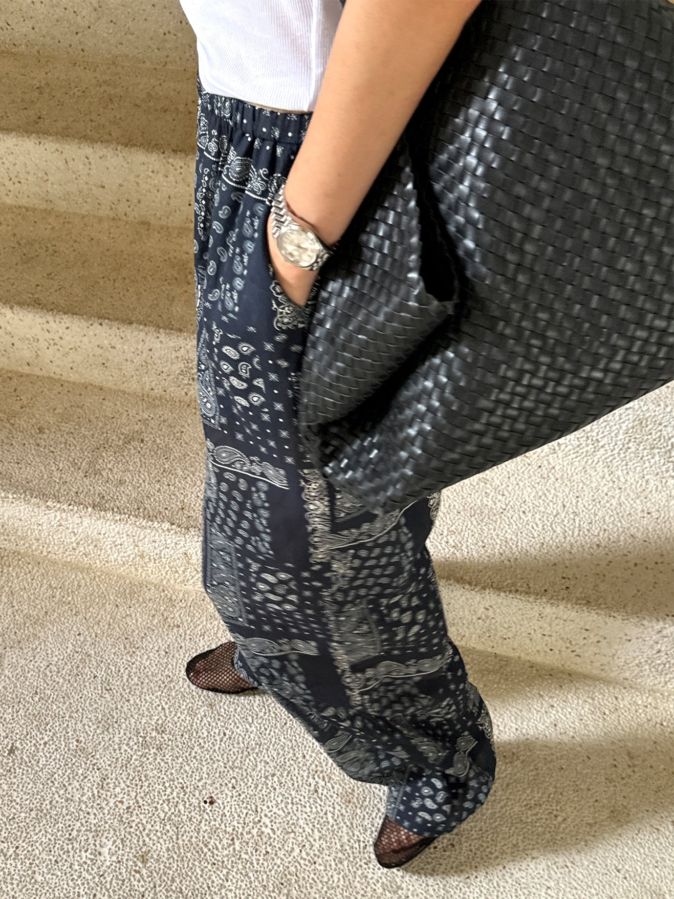 Patterned Wide-Leg Pants_BDHL7619