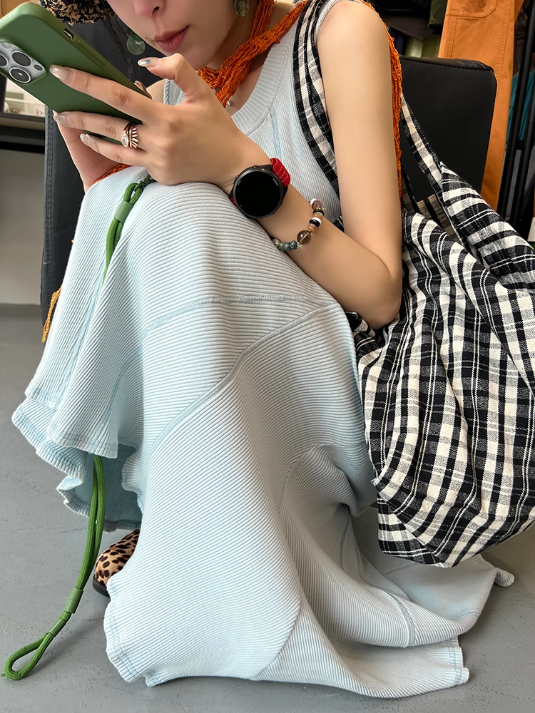 魚尾無袖連身裙_BDHL7407