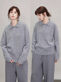 Thick Polo Knitted Sweater_BDHL6636