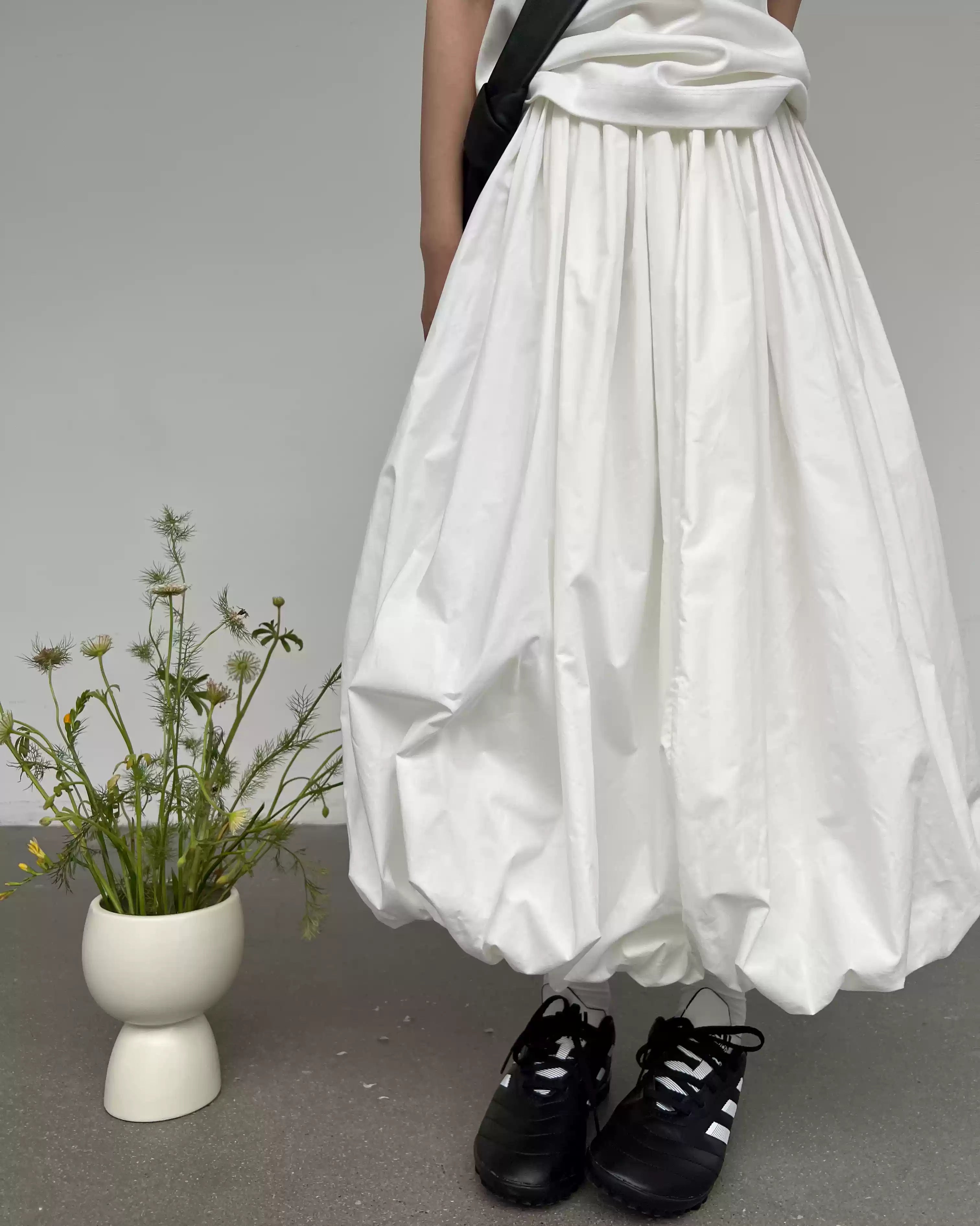 [In Stock/Only 1 Item] Gathered Balloon Skirt_LCHK354