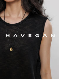 Round Neck Sleeveless Tops_BDHL7233