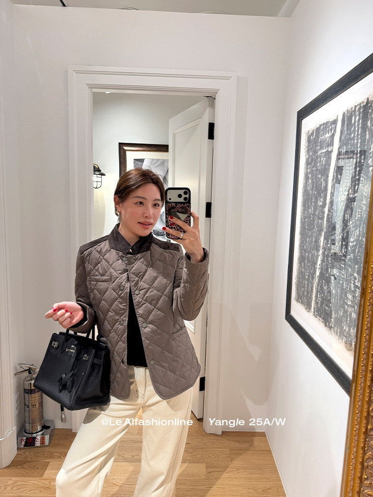 Diamond-Quilted Down Jacket_BDHL8051