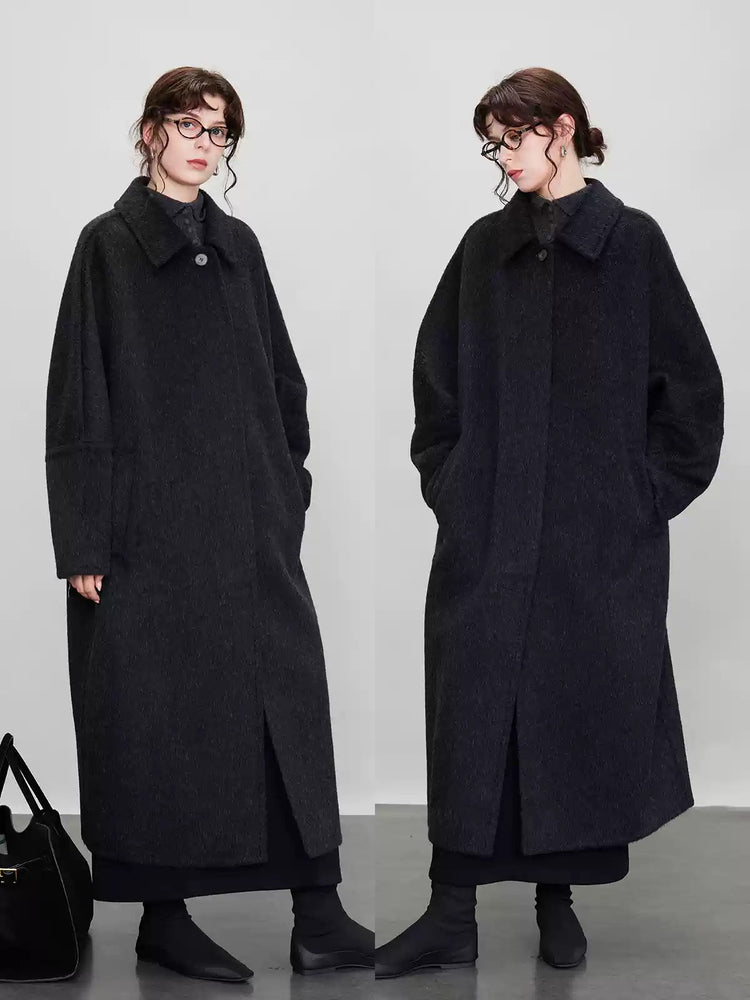 Cocoon Silhouette Long Coat_BDHL6925