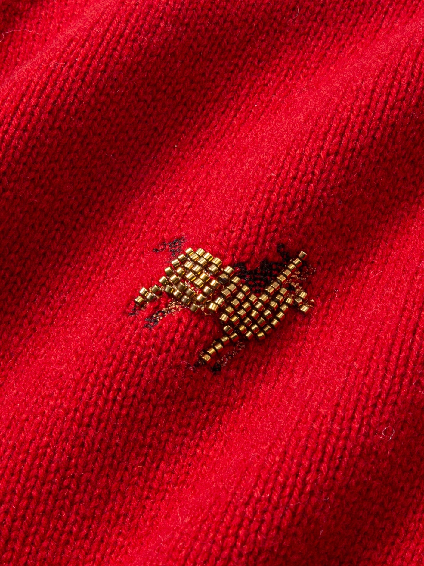 Beaded Embroidery Knit Top Or Cardigan_BDHL8121