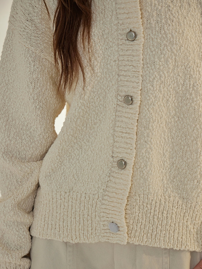 Retro Lapel Knit Cardigan_BDHL7690