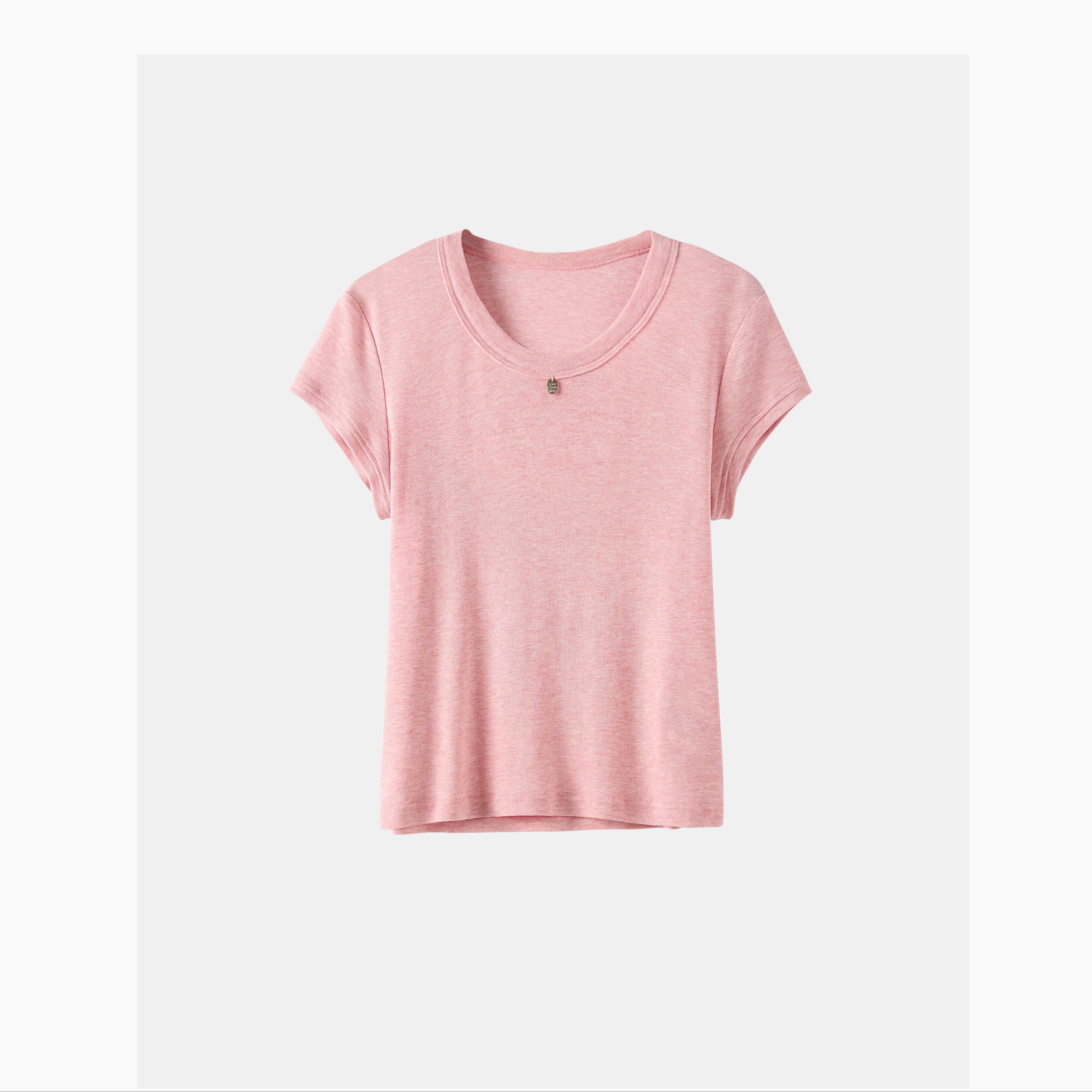 Tencel-Wool Slim Short-Sleeve Top_BDHL8335