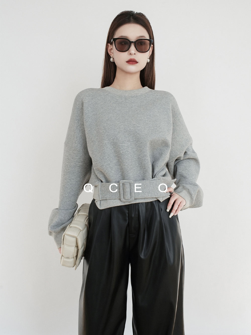 Loose-Fitting Waist Belt Knit_BDHL7149