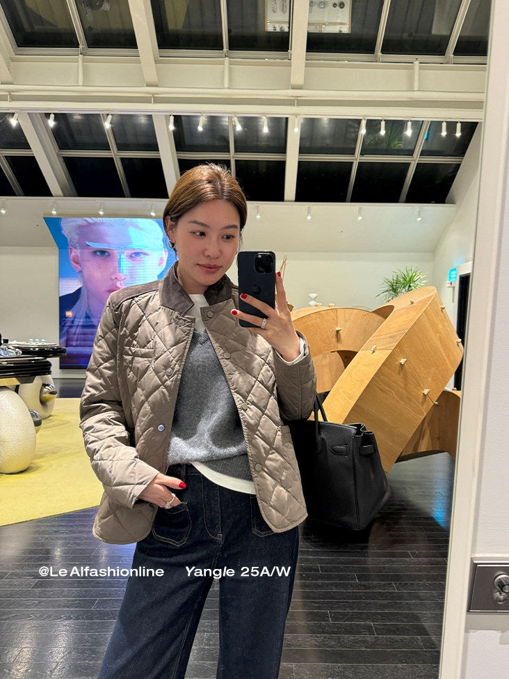 Diamond-Quilted Down Jacket_BDHL8051