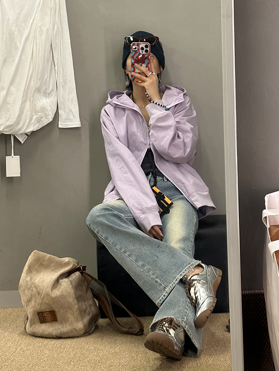 Hooded Loose Small Jacket_BDHL7166