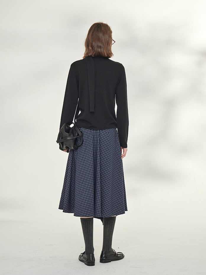 Slimming High-Waisted A-Line Skirt_BDHL7737