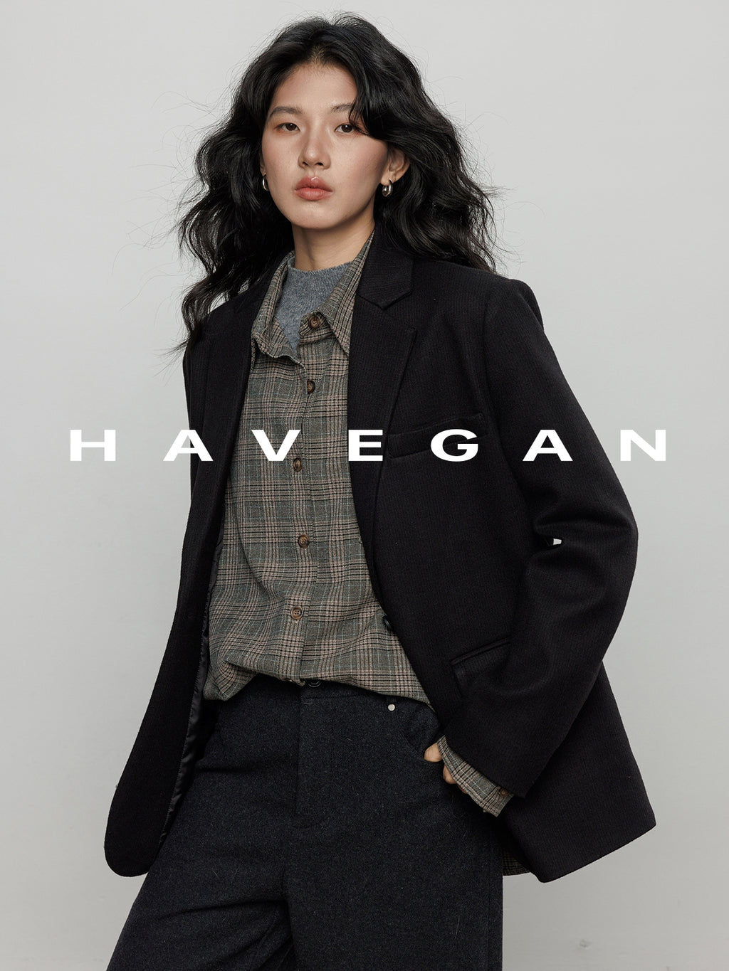 抓絨西裝外套_BDHL7969