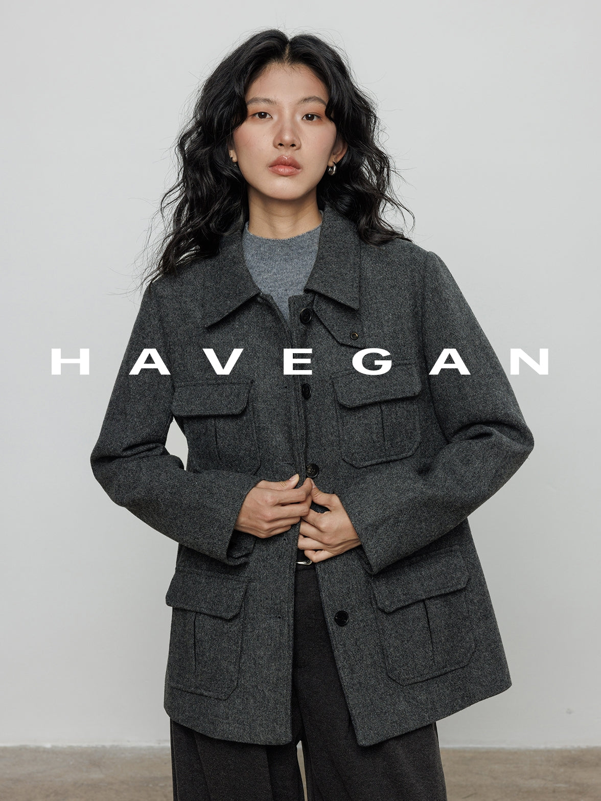 翻領中長版大衣_BDHL7888