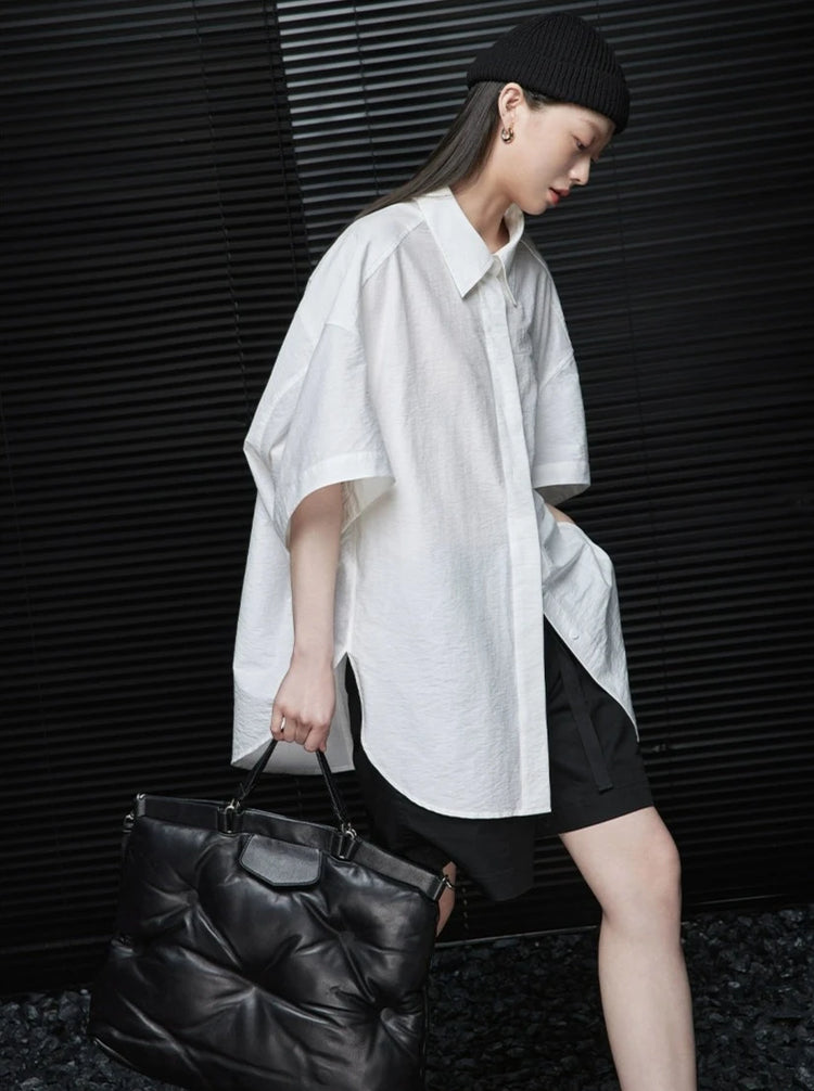 Loose-Fitting Short-Sleeved Shirt_BDHL6037