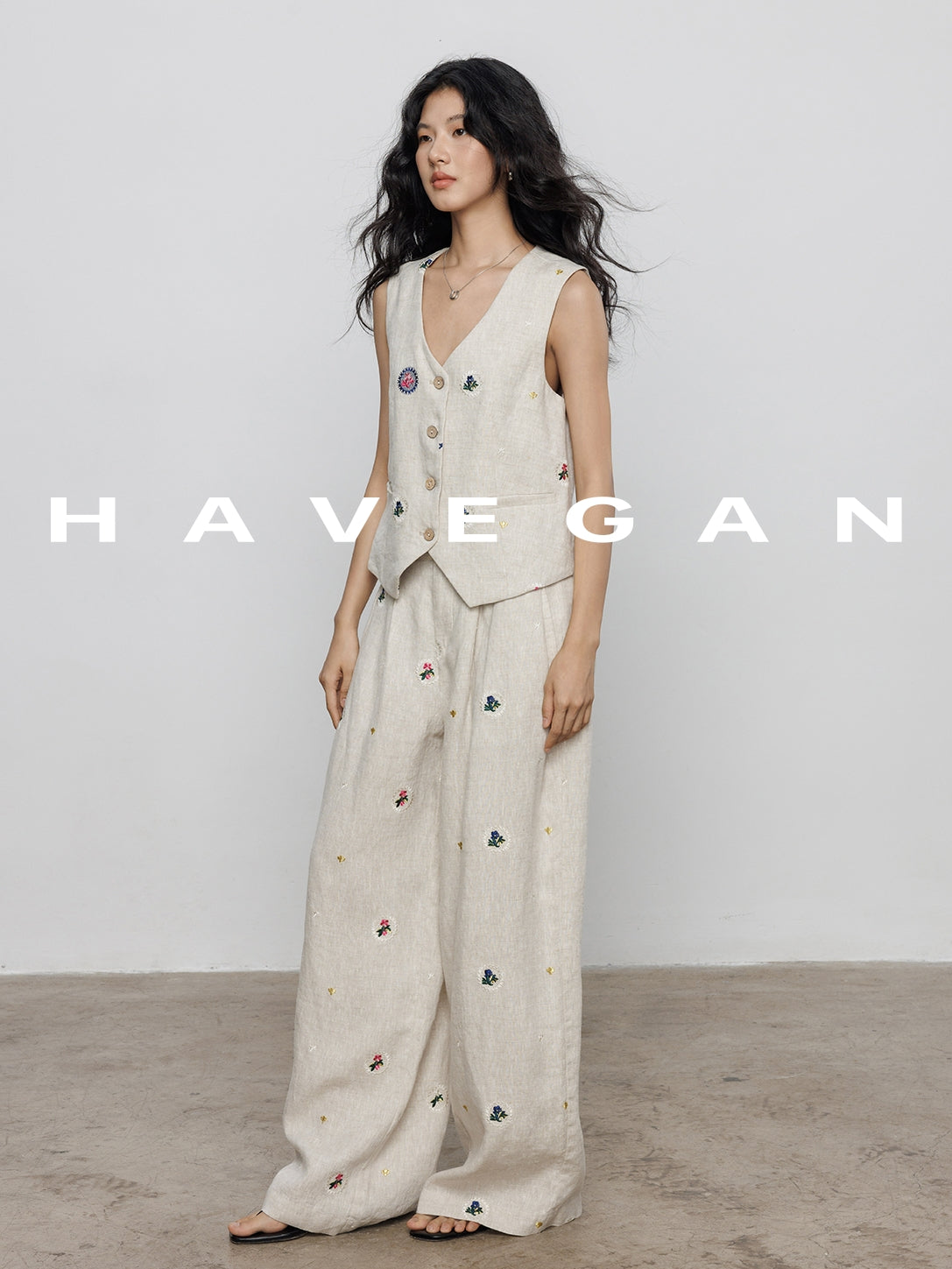 Embroidered Design Vest Or Pants_BDHL7606