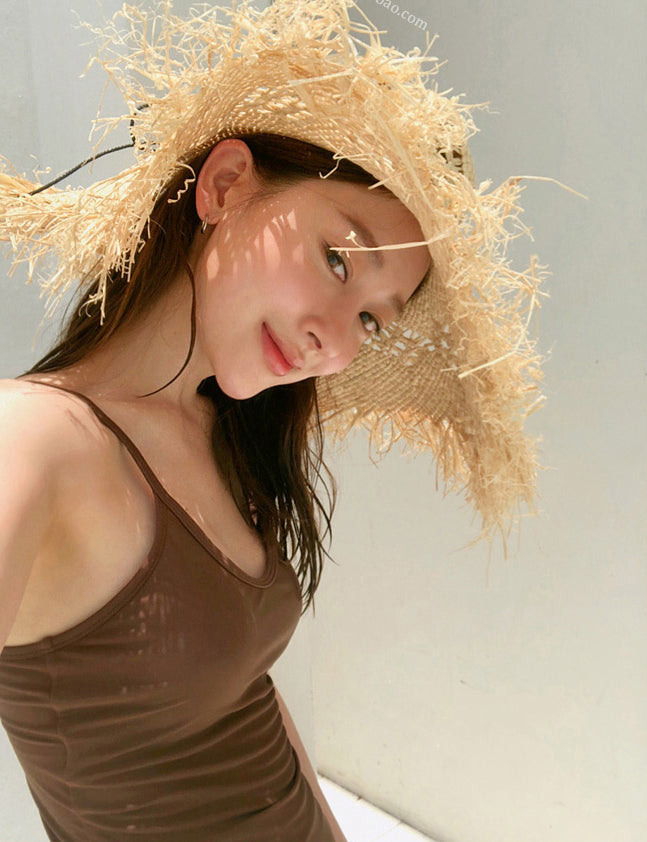 gathered cross-backed one-piece swimsuit_HL3229