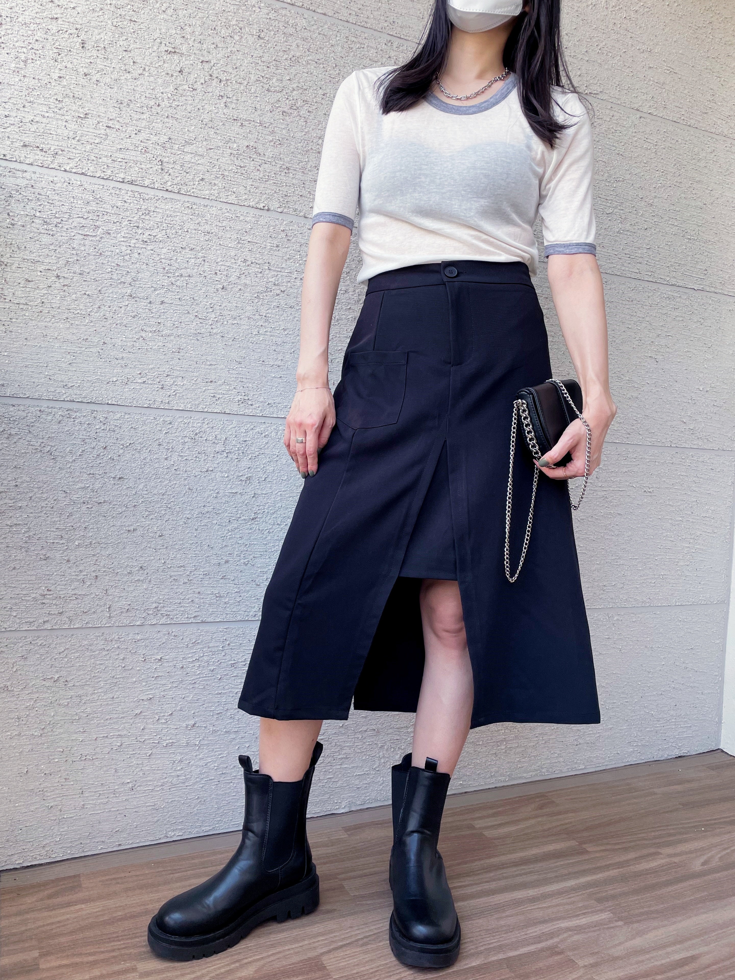 Front slit mimolee skirt_9056 – HELROUS