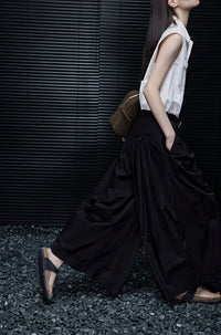 Cotton Wide-Leg Baggy Pants_BDHL7325