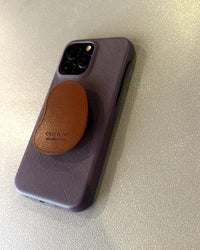 Brown Potato Stand Leather-Style iPhone Case_HL3273