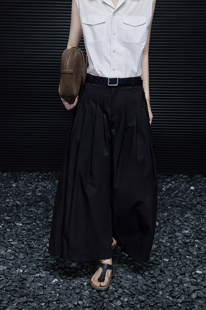 Cotton Wide-Leg Baggy Pants_BDHL7325