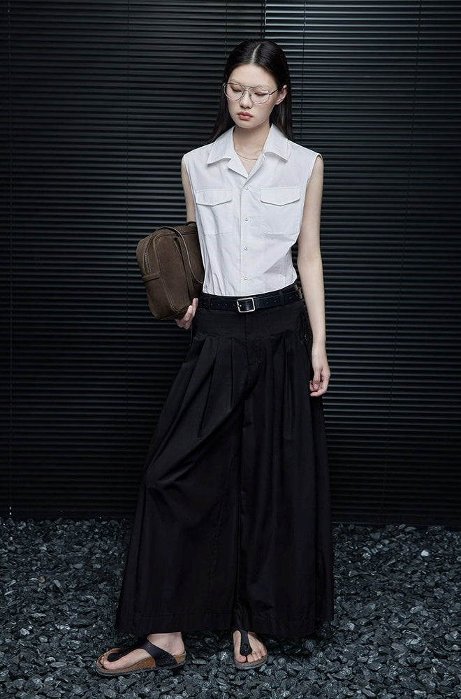 Cotton Wide-Leg Baggy Pants_BDHL7325