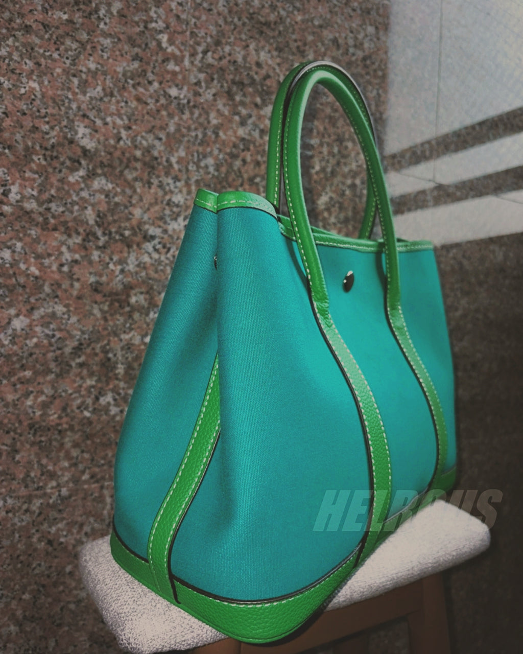 【国内即納】Water-repellent Canvas Contrasting Garden Tote Bag_BDHL8199514