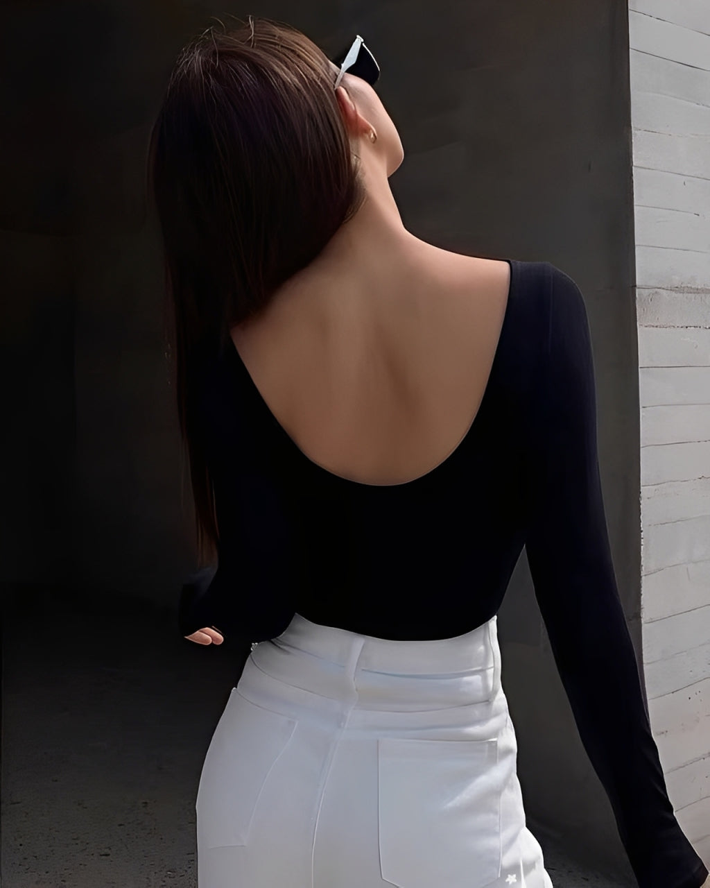 [In Stock] Oversized Open-Front Collarless Jacket_HL95642689